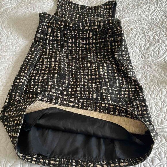 MICHAEL MICHAEL KORS Womens Black Cream Sleeveless Above The Knee Dress Size 4 - Picture 5 of 11